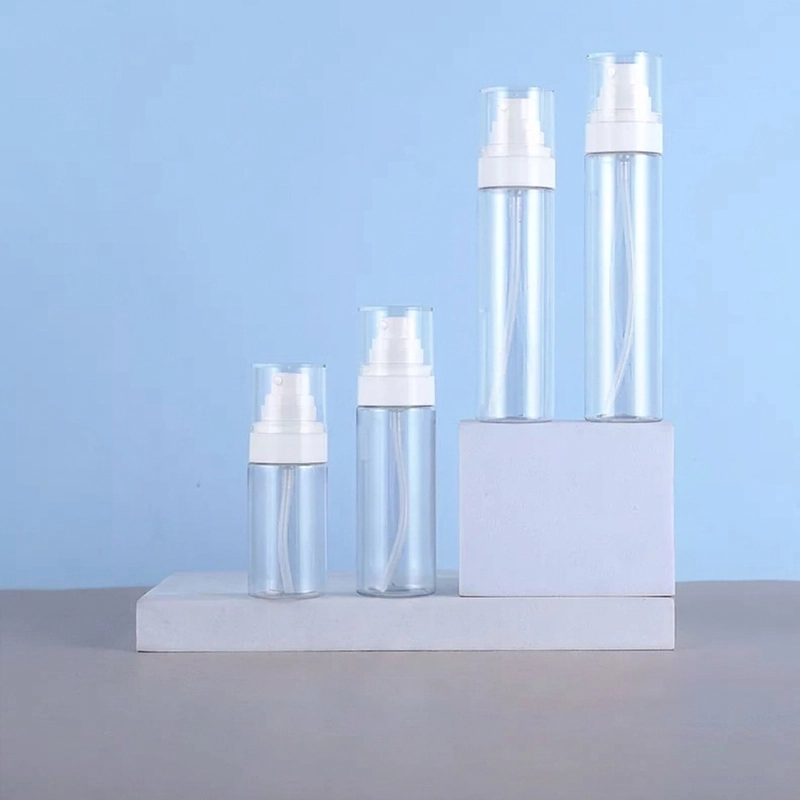 Botella pulverizadora de plástico con hombro plano de 30 a 120 ml para tóner Botella pulverizadora de plástico con hombro plano de 30 a 120 ml para tóner