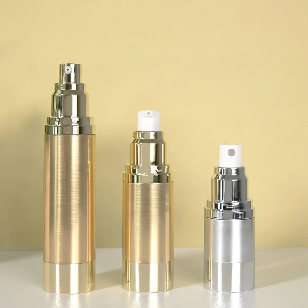 Bomba de loción de aluminio galvanizado para botella cosmética premium