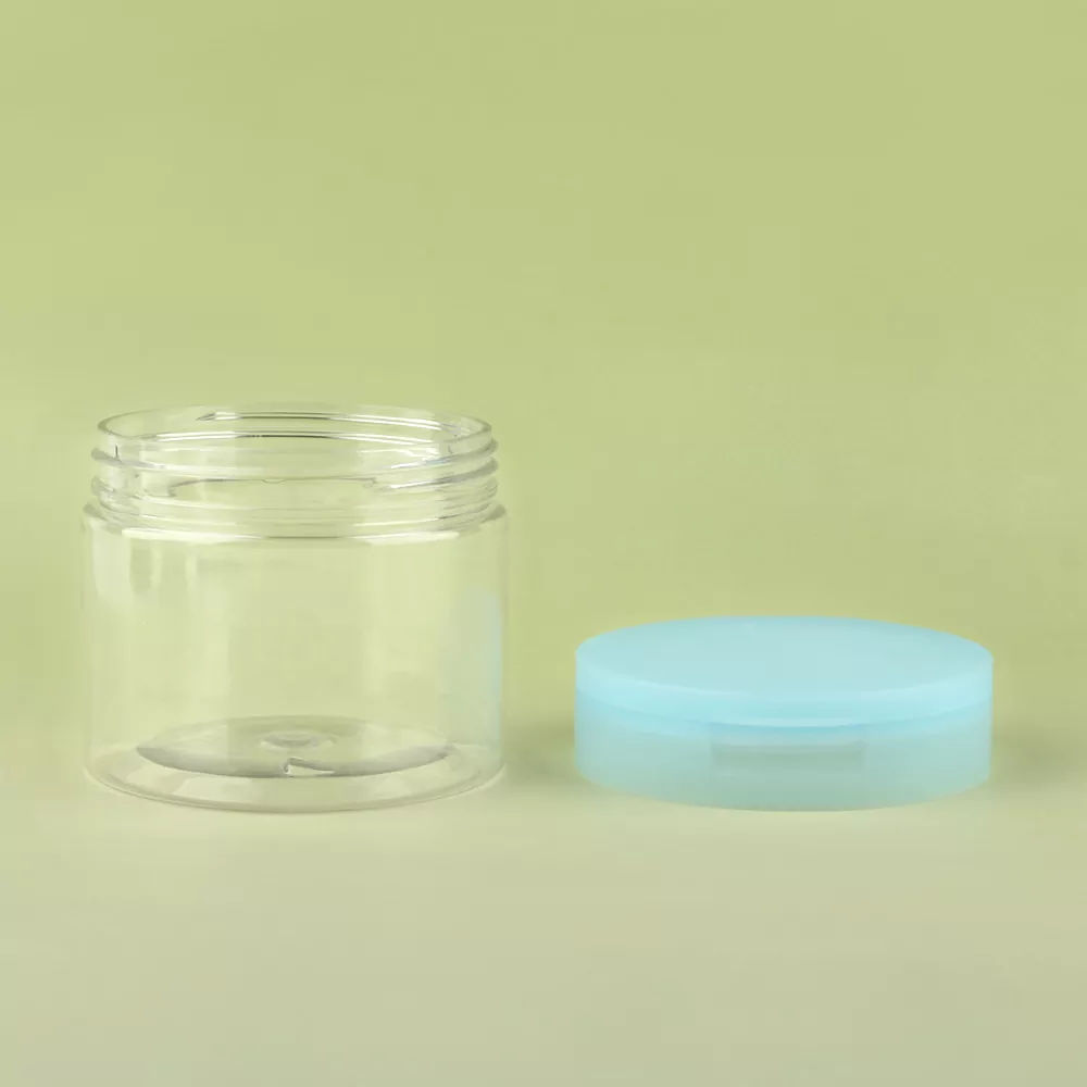 Tarro cosmético de PET con tapón de rosca para envases para el cuidado de la piel